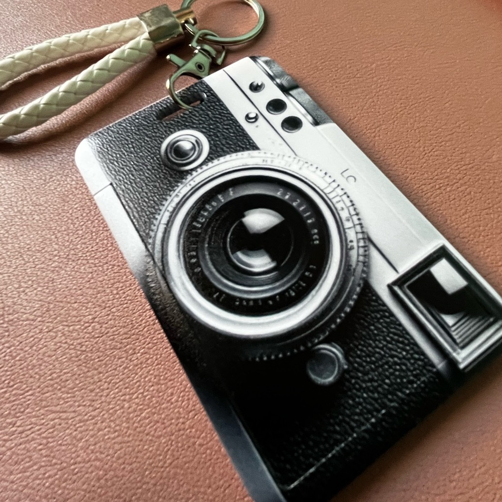 Vintage Camera Keychain with Strap
